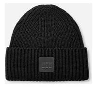 UGG Bonnet côtelé épais in Black, Taille O/S, Mélange De Polyester