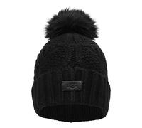 UGG Bonnet torsadé avec Pompon pour Femme, Noir, Taille Unique