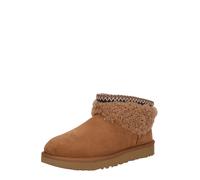 UGG Boots 'Classic Ultra Mini Maxi Curly' caramel / brun foncé / blanc, Taille 36