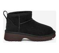 UGG Botte Classic Ultra Mini New Heights in Black, Taille 33.5, Daim