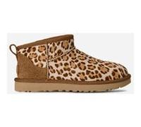 UGG Botte Classic Ultra Mini Plains in Felicity Leopard Jasmine, Taille 38, Cow Hair