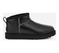 UGG Botte en cuir Classic Ultra Mini Leather Regenerate in Black, Taille 43