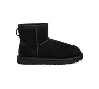 Bottines UGG Classic Mini II - Noir - Femme - Cuir - Hauteur de la tige moyenne - Talon plat 40