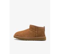 UGG Chaussons Ultra Mini Classique Homme Marron – doublure en laine, patch talon – Taille 43