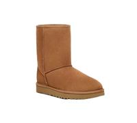 UGG Bottes Classic Short II Femme – Cuir marron, talon plat, résistantes à l'eau – 36
