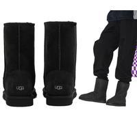 Ugg Bottes Classic Short pour Homme Shearling Daim Chaussures Noir BNWT 41