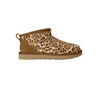 Ugg - Bottes montantes - W Classic Ultra Mini Plains Felicity Leopard Jasmine pour Femme en Laine - Taille 37 - Marron Marron 37