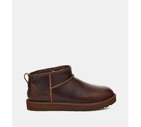 Ugg - Bottines Classic Ultra Mini Cuir - Marron - 44