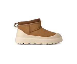 Ugg - Bottines protectrices en daim - M Cl Ultra Mini Weather Hybrid Chestnut Whitecap pour Homme en Laine - Taille 41 - Beige Beige 41