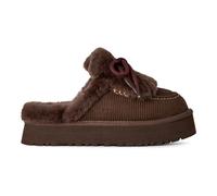 UGG - Chausson Disquette Heritage - Femme - Chaussures - Brun - Taille: 36 EU
