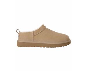 Ugg - Chaussons d'extérieur rembourrés - W Classic Micro Sand pour Femme en Cuir - Taille 36 - Beige Beige 36
