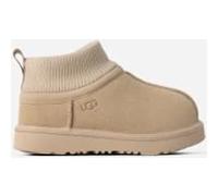 UGG Botte Classic Ultra Mini Stretch Cuff pour Grand Enfant in Brown, Taille 26, Daim/Textile/Matières Recyclées