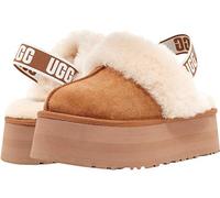 Sandale Femme UGG FUNKETTE - Cuir suède - Châtaigne - Bride élastique avec graphisme UGG 37