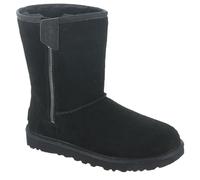 UGG Femme Classic Short Bailey Zip Botte, Black, 38 EU