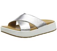UGG Femme Emily Sandale, Argenté métallique, 36 EU