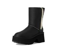 UGG Femme Esmee Leather Boot Botte Tendance, Noir, 39 EU
