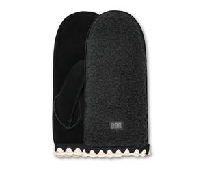 UGG - Fluff Scalloped Mitten - Femme - Accessoires - Noir - Taille: L/Xl