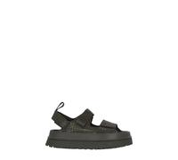 UGG - Goldenglow Embossed Sandal - Femme - Chaussures - Brun - Taille: 38 EU