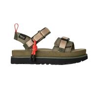 Ugg - Sandales compensées solides - W Goldenstar Wildwood Burnt Olive pour Femme - Taille 37 - Kaki Kaki 37