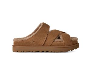 UGG - Greenport Cross Strap Slide - Femme - Chaussures - Brun - Taille: 41 EU