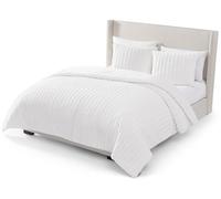 UGG Kenzie 13079 Parure de lit Douce et Luxueuse de Style hôtel Confortable pour Chambre à Coucher et Deux taies d'oreiller, lit Double/Grand lit, Neige