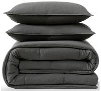 UGG Leonora Parure de lit avec 2 taies d'oreiller - Couverture Alternative légère en Duvet réversible Confortable et Chaude pour Toutes Les Saisons, Lavable et hypoallergénique, lit Double/Grand lit,
