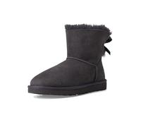 UGG MINI Bailey Bow II Bottes tendance pour femme, obsidienne, pointure 38