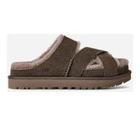 UGG Mule Greenport à lanière croisée in Dense Smoke, Taille 41, Daim