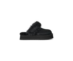 UGG - Pantoufle Chalet Disquette - Femme - Chaussures - Noir - Taille: 36 EU
