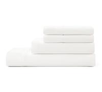 UGG Parure de lit 4 pièces et taies d'oreiller 01326 Alahna - Lavable en Machine - Poches Profondes, infroissables, Respirantes, Confortables, soyeuses et rafraîchissantes - Grand lit - Blanc