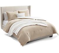 UGG Remina Parure de lit 5 pièces avec Couverture, Oreiller décoratif, taies d'oreiller et Couette réversible, hypoallergénique, Lavable, Chaude et Moelleuse, lit Double/Grand lit, Bouleau Marron