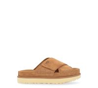 UGG - Sandale en cuir Goldenstar Cross en Cuoio - Femme - Chaussures - Brun - Taille: 37 EU