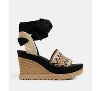 Ugg - Sandales Compensées Abbot Toile - Noir - 41