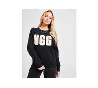 UGG Sweatshirt Fuzzy Logo Crew Femme - Noir 8