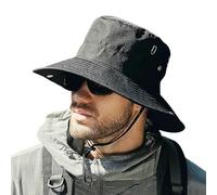 UGIENRHV Chapeau De Seau Masculin Large Largeur D'été Anti-Ultraviolet Soleil-noir-55-58 Cm