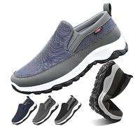 UGIF Chaussure de Marche CNA- Trop, Chaussures Orthopédiques Homme, Chaussures à Enfiler Légères pour Hommes, Baskets Orthopédiques de Marche Vintage de Loisirs, Plimsolls