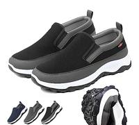 UGIF Chaussure de Marche CNA- Trop, Chaussures Orthopédiques Homme, Chaussures à Enfiler Légères pour Hommes, Baskets Orthopédiques de Marche Vintage de Loisirs, Plimsolls