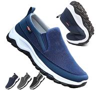 UGIF Chaussure de Marche CNA- Trop, Chaussures Orthopédiques Homme, Chaussures à Enfiler Légères pour Hommes, Baskets Orthopédiques de Marche Vintage de Loisirs, Plimsolls
