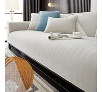 UGIF Herringbone Chenille Fabric Furniture Protector Sofa Cover, Housse de Canapé en Tissu Chenille à Chevrons, Jeté de Canapé Antidérapant, Housses de Protection de Dossier D'accoudoir