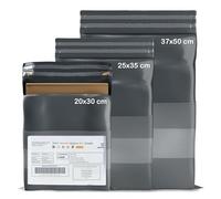 UGIX Emballage Colis Vinted - Pack de 30 Pochettes d'Envoi Colis Vinted, Enveloppe Plastique Expédition Résistante, Auto-Adhésive, Opaque pour Vêtements, Chaussures, Livres - Gris