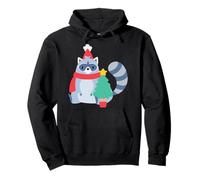 Ugly Christmas Raton Laveur Santa noël Sapin Mignon Happy Holidays Sweat à Capuche
