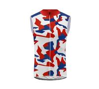 UGLY FROG Gilets Cyclisme Été Homme Maillot Cycliste sans Manches Bike Wear Confortable Respirant Équipe de France MJMK01