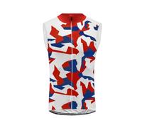 UGLY FROG Gilets Cyclisme Été Homme Maillot Cycliste sans Manches Bike Wear Confortable Respirant Équipe de France MJMK01