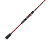 Ugly Stik Canne à pêche en carbone de 1,7 m, canne à pêche en une seule pièce, ligne nominale de 1,8-3,6 kg, puissance de la tige légère, action rapide modérée, 1,8-7,1 g, indice de leurre, rouge/noir