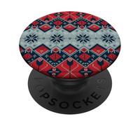 Ugly Sweater Weather Holiday Christmas Téléphone tricoté PopSockets PopGrip Adhésif