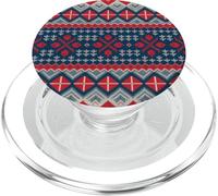 Ugly Sweater Weather Holiday Christmas Téléphone tricoté PopSockets PopGrip pour MagSafe