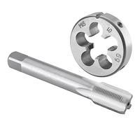 UGMVKSGSD Jeu de tarauds et filières M15 x 1, Filetage Machine et filière Ronde à Droite M15 x 1,0