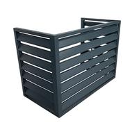 UGNMDFGH Cache en Aluminium pour climatiseur et Pompe à Chaleur, Mini-Split pour unités extérieures, antivol, Robuste, adapté à Une Utilisation intérieure et extérieure (Couleur : Vert)