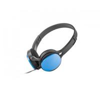 uGo USL-1221 casque Avec fil Arceau Bureau/Centre d'appels Noir, Bleu