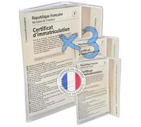 Ugozen Étui Carte Grise Transparent Auto/Moto